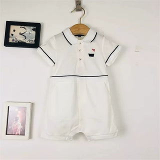 ベビーブルーポロヨットロンパース 60cm~75cm