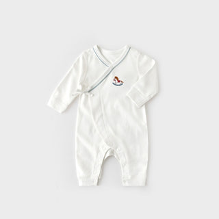 木馬ワンポイントロンパース 59cm~66cm