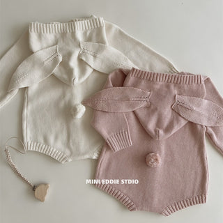 ミルキーラビットニットロンパース 60cm~90cm