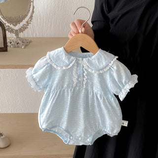 ラブリー透かしハートロンパース 60㎝~90㎝