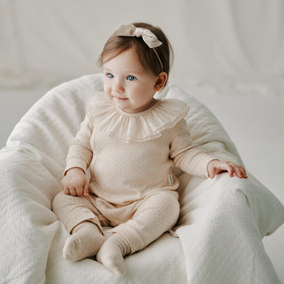 透かしチュールロンパース 59cm~90cm