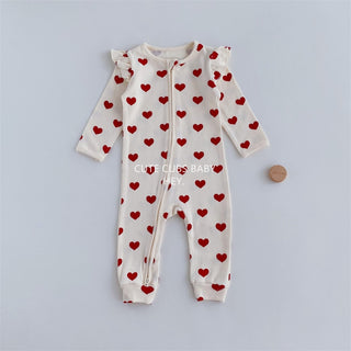 フリルジップロンパース 60cm~90cm