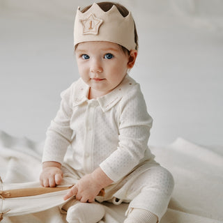 襟付きスターロンパース 59cm~90cm