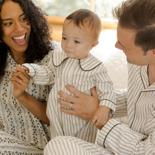 クラシック襟付きコットンロンパース 60cm~100cm