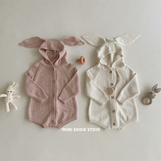 ミルキーラビットニットロンパース 60cm~90cm