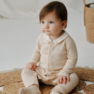 襟付きスターロンパース 59cm~90cm