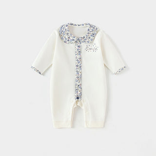 コットンフラワーロンパース 59cm~90cm