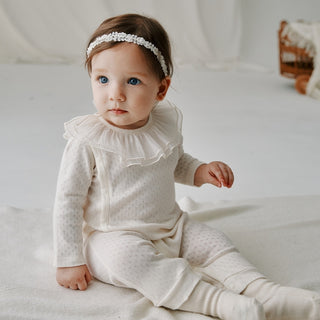 透かしチュールロンパース 59cm~90cm