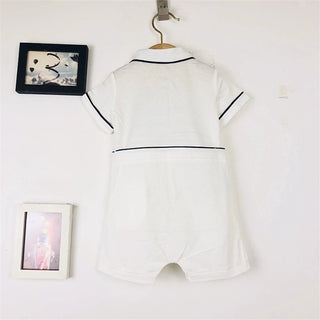 ベビーブルーポロヨットロンパース 60cm~75cm
