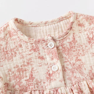 〈ヘアバンド付〉トワルドジュイコットンロンパース 59cm~90cm