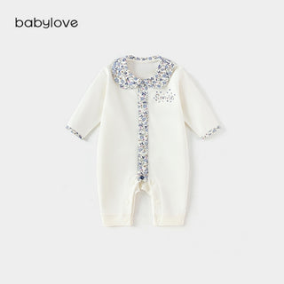 コットンフラワーロンパース 59cm~90cm