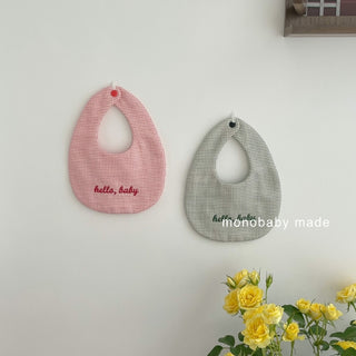 【P】【名入れ刺繍】ギンガムチェックコットンスタイ