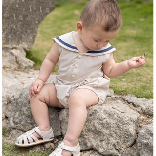 セーラースリーブレスロンパース 60㎝~90㎝