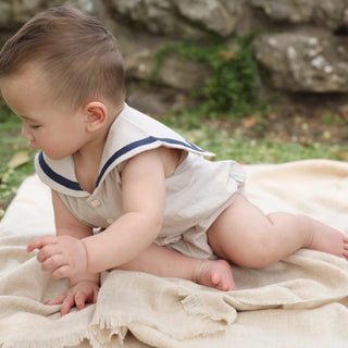 セーラースリーブレスロンパース 60㎝~90㎝