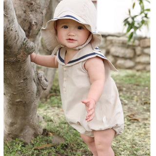 セーラースリーブレスロンパース 60㎝~90㎝