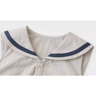 セーラースリーブレスロンパース 60㎝~90㎝