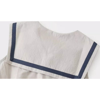 セーラースリーブレスロンパース 60㎝~90㎝