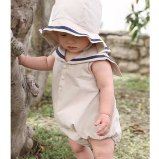 セーラースリーブレスロンパース 60㎝~90㎝