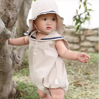 セーラースリーブレスロンパース 60㎝~90㎝