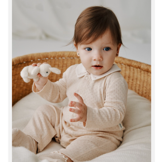 襟付きスターロンパース 59cm~90cm