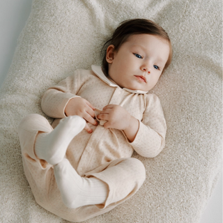 襟付きスターロンパース 59cm~90cm