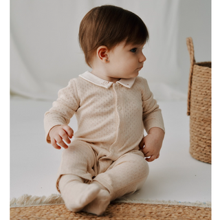 襟付きスターロンパース 59cm~90cm