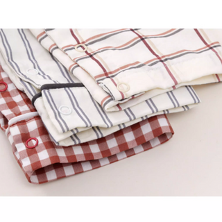 クラシック襟付きコットンロンパース 60cm~100cm