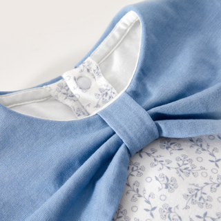 リボンフラワーロンパース 60cm~90cm