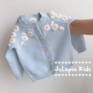 フラワーカーディガン90cm〜140cm