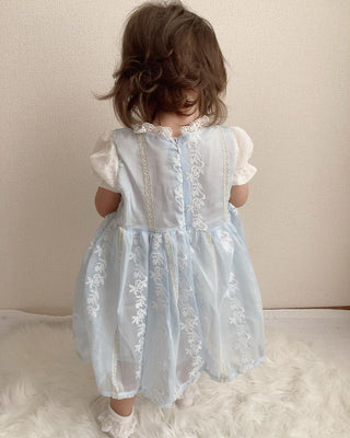 ブルーレースワンピース80〜130cm