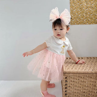 アニバーサリーワンピース〈長袖〉60〜90cm