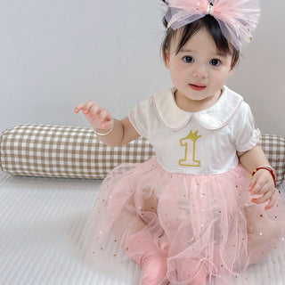 アニバーサリーワンピース〈半袖〉59〜90cm