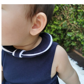 エレガントノースリーブロンパース70,80cm