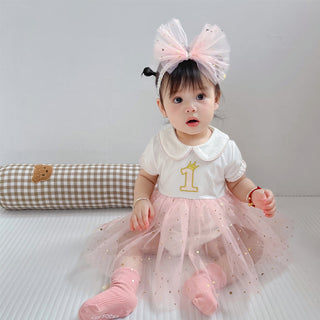 アニバーサリーワンピース〈長袖〉60〜90cm