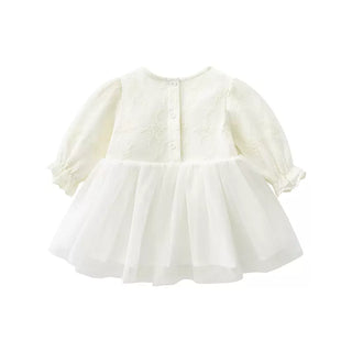 総レースリボンベビードレス+お帽子セット