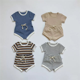 ベビー服リブシャツセットアップ70〜100cm