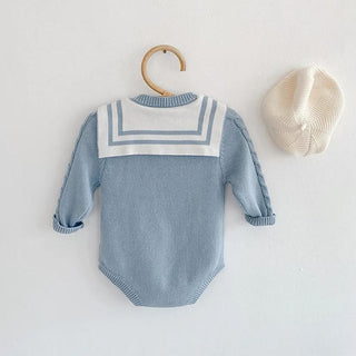 【即納商品】セーラーニットロンパース66〜90cm