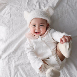 【即納商品】もっちり襟付きピンクロンパース59〜80cm