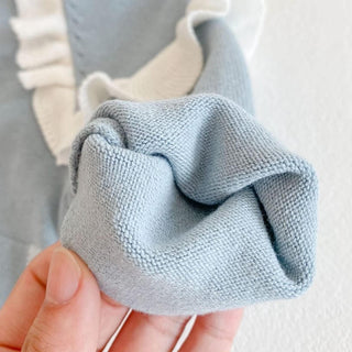 ブルーチェックロンパース73〜90cm