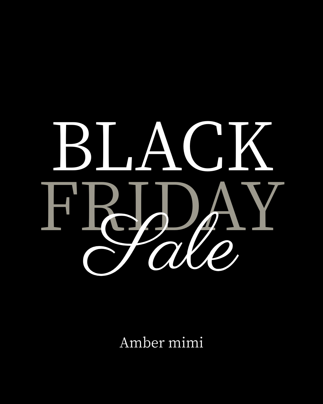 【BLACK FRIDAY限定】10％OFFクーポンのお知らせ – Amber mimi