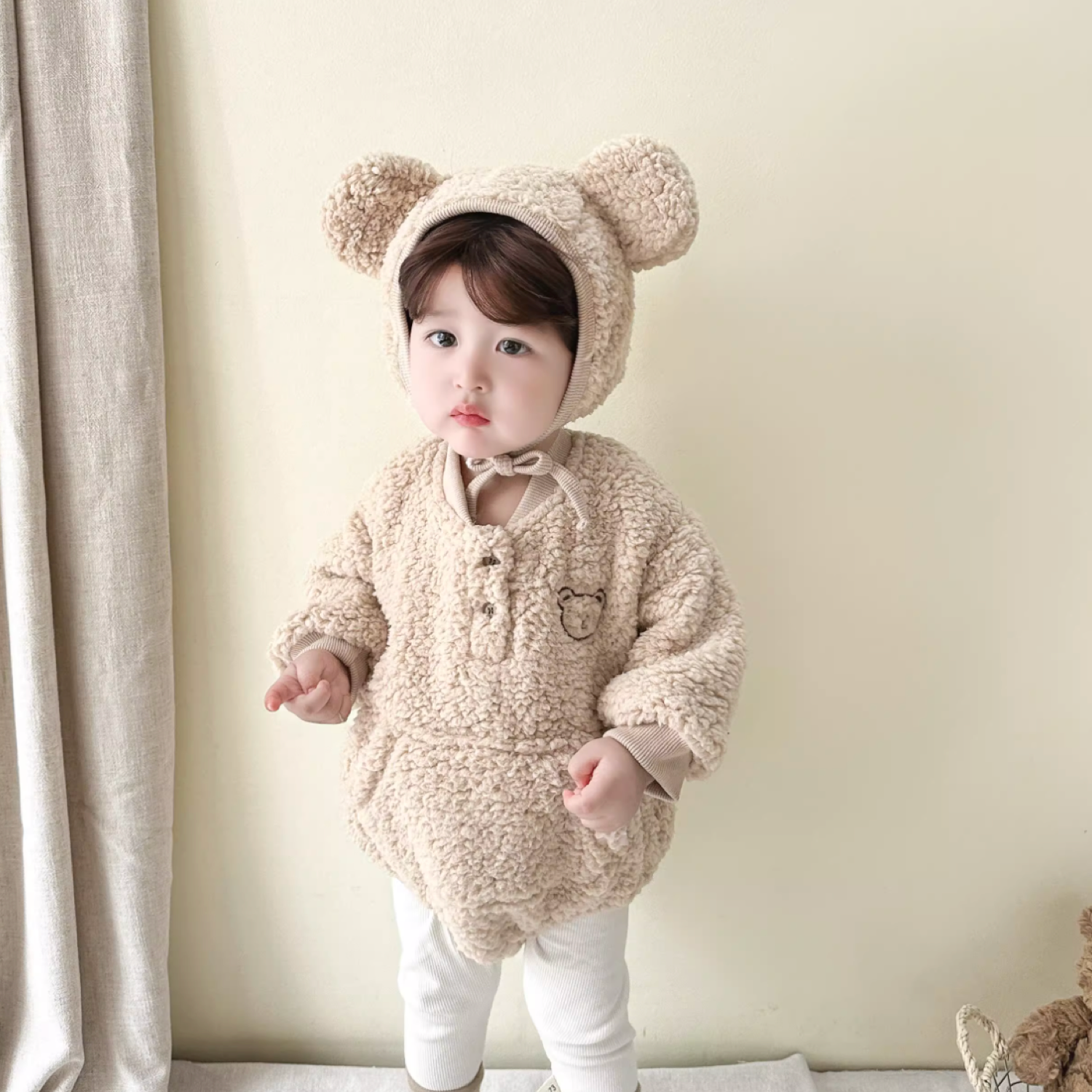 もこくまロンパース60~90cm – Amber mimi もこくまロンパース60~90cm – Amber mimi