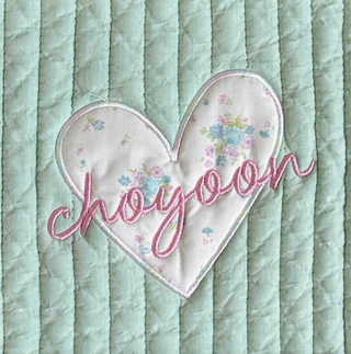 【B】【名入れ刺繍】ヌビハートボックスハンドルポーチ