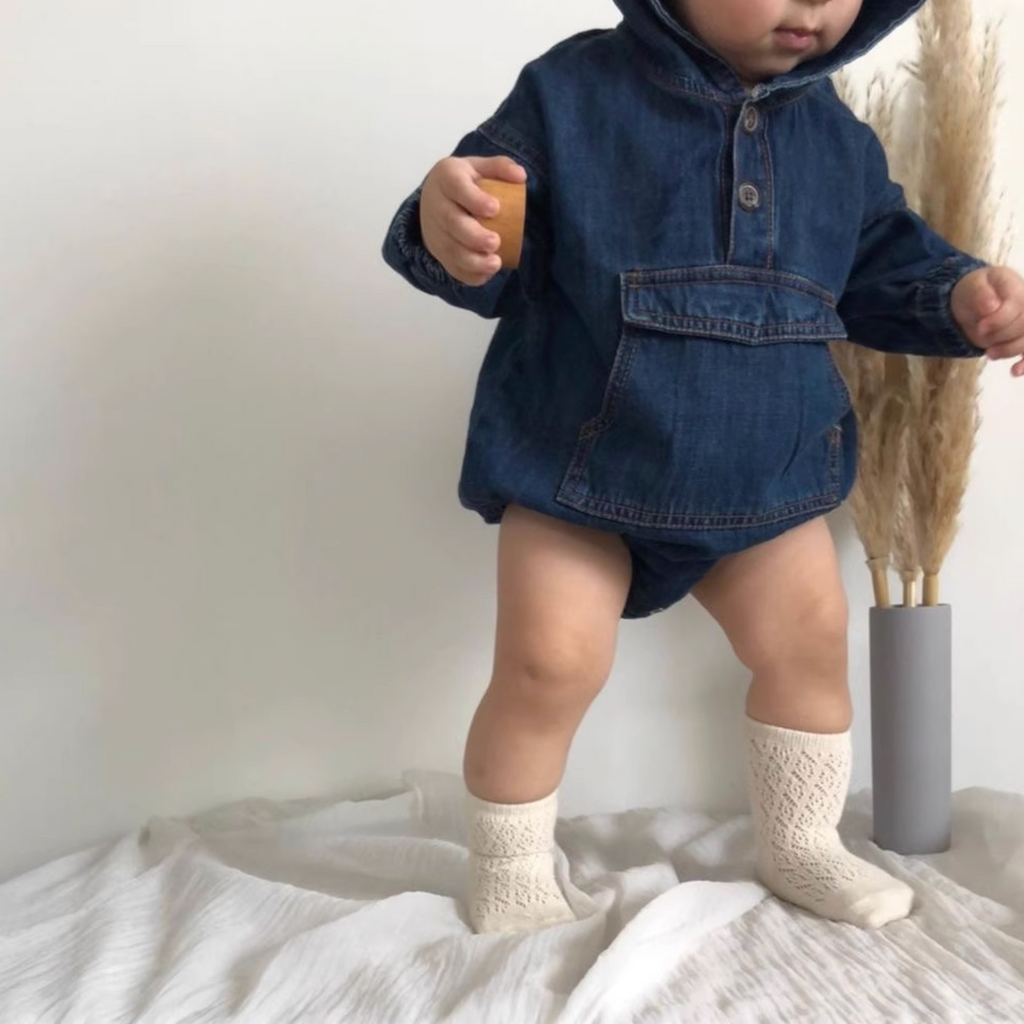デニムロンパース60〜100cm