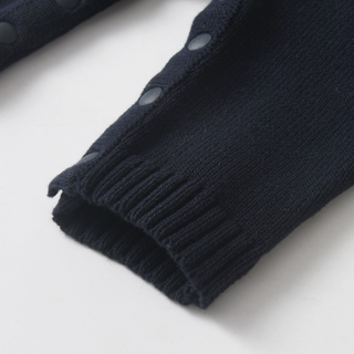 クラシックネイビーニットロンパース　59cm～90cm