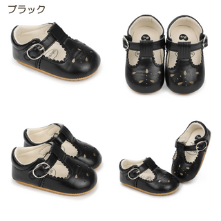 フェイクレザーファーストシューズ