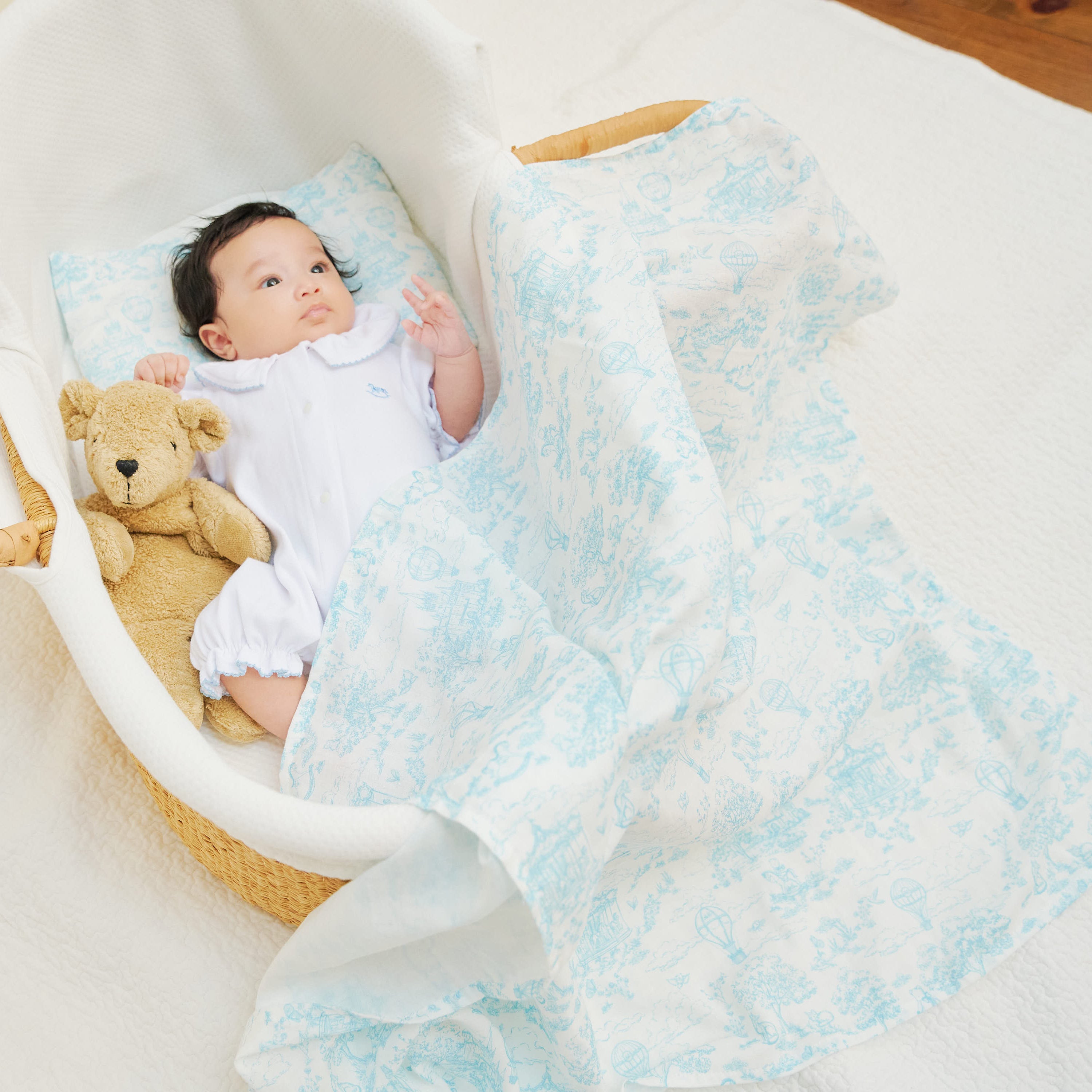 トワルドジュイガーゼブランケット Amber mimiオリジナル A0404