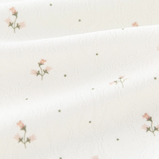 【リンクコーデ】プチフラワーニューボーンロンパース　59cm～66cm