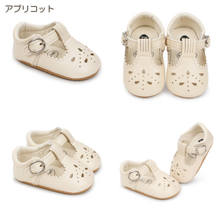 フェイクレザーファーストシューズ