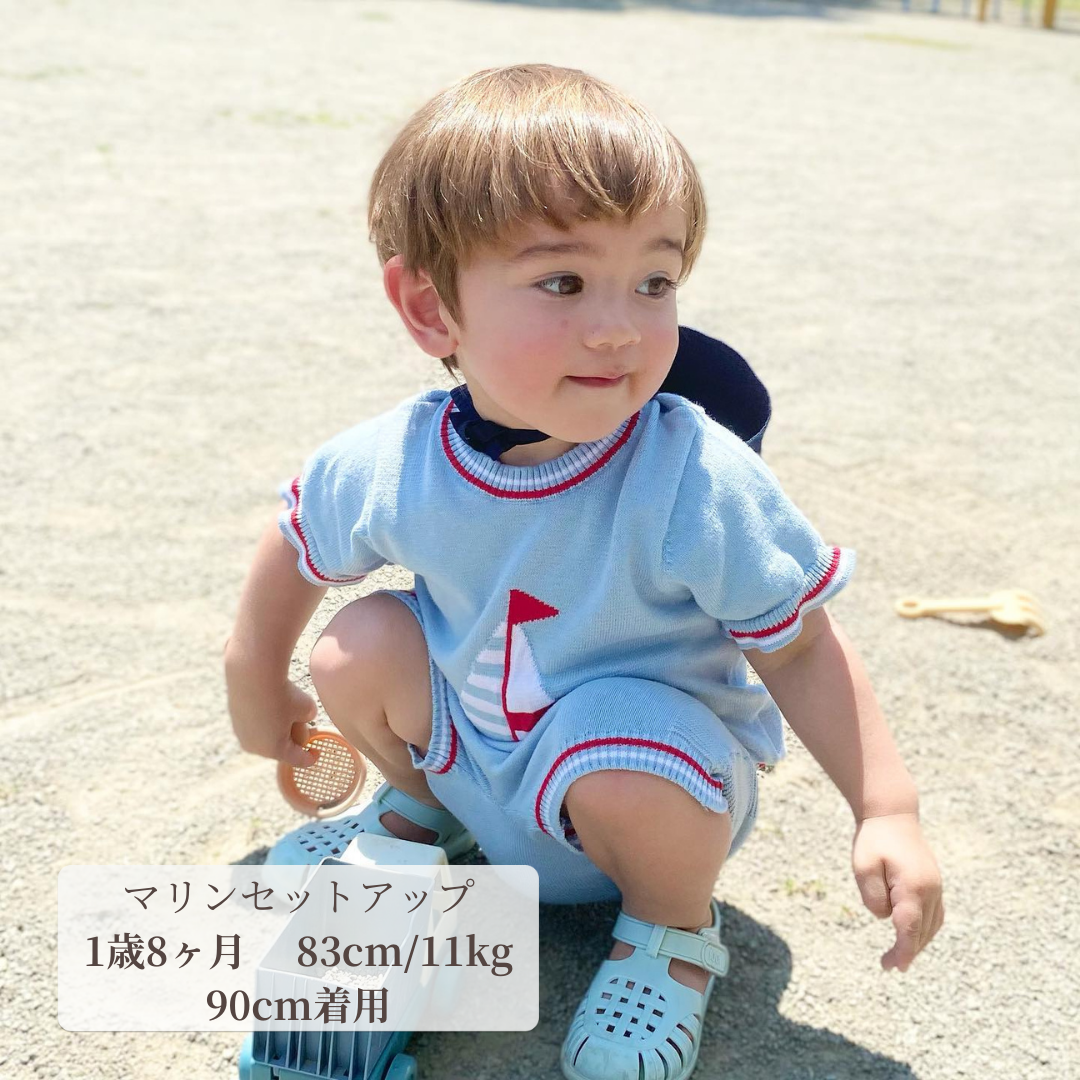 即納商品】マリンセットアップ70〜100cm ベビーのセットアップ 即納商品】マリンセットアップ70〜100cm ベビーのセットアップ