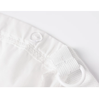 【マタニティ】タックシャツブルーホワイトスカートセット